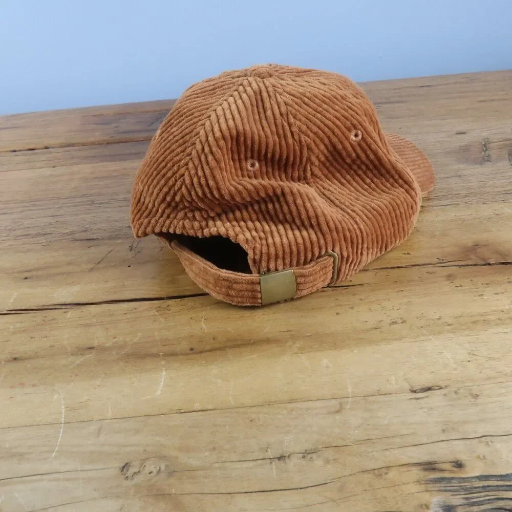 OLD NAVY BURNT ORANGE CORDUROY ADJUSTABLE BALL CAP ONE SIZE